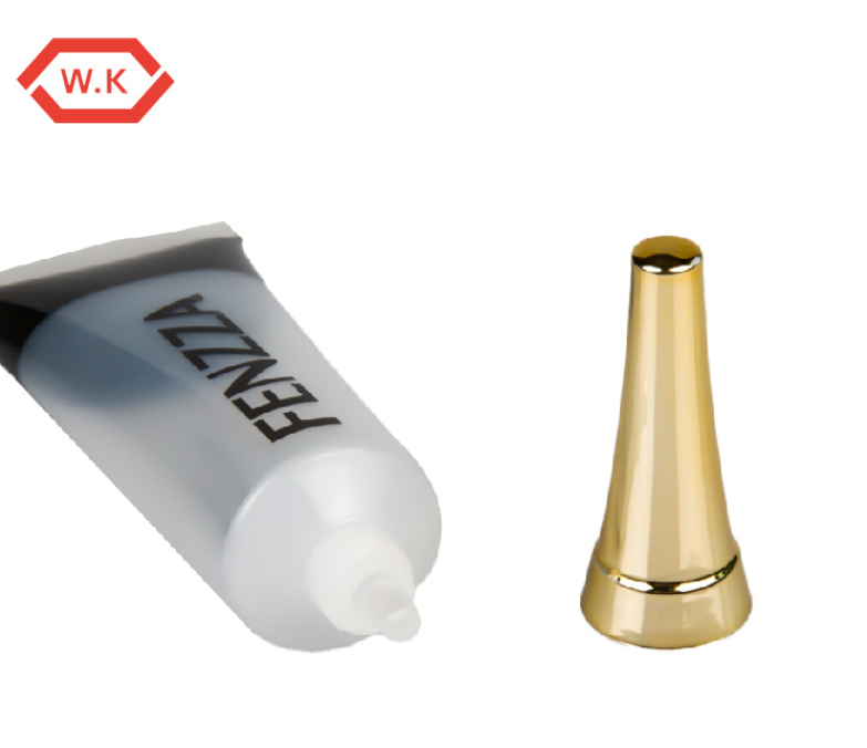 D25mm PE Eye Cream Squeeze Tube Electroplated Applicator Tip Cap for Eye Cream Custom Color Printing OEM Manufacturer