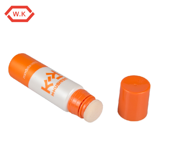 Ống dụng cụ phấn mút đệm D30mm PE cho trang điểm in màu tùy chỉnh nhà sản xuất OEM