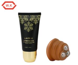 D40mm PE Roller Ball Tube Three Ball Stainless Steel Roller Ball Applicator for Body Massage Custom Color Printing OEM Manufacturer