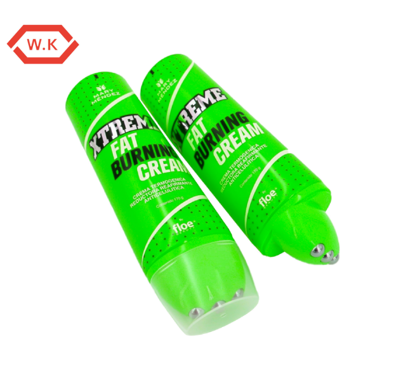 D50mm PE Roller Ball Tube Three Ball Roller Ball Applicator for Body Massage Custom Color Printing OEM Manufacturer