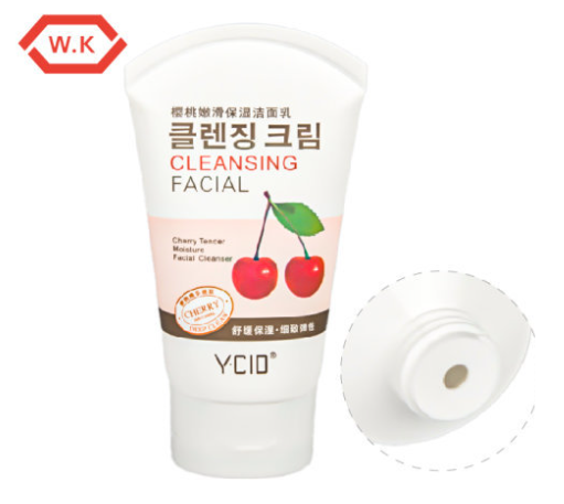 D50mm PE Kosmetik Sıkma Borusu Flip Top Bağlayıcı üçün Dəriyə qulluq, Xüsusi Rəng Çapı OEM İstehsalçı
